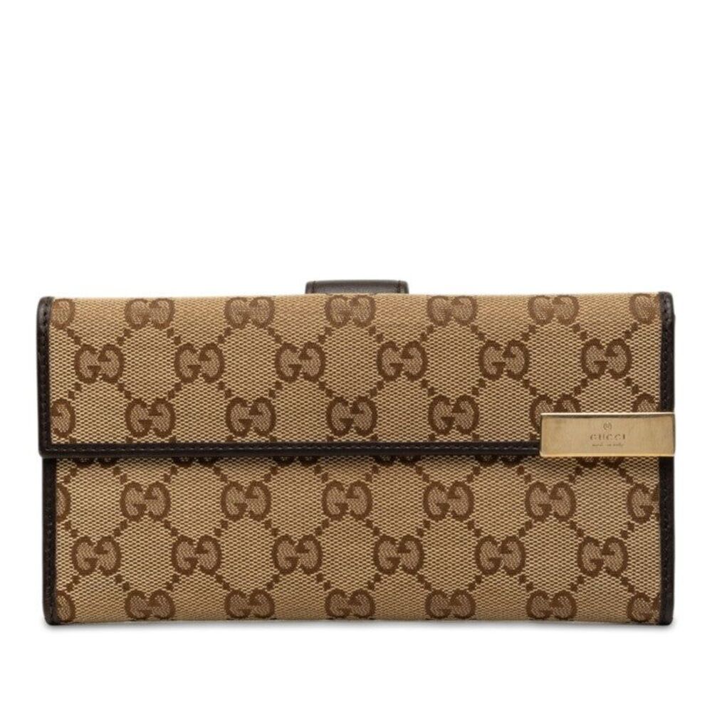 Gucci GG Canvas Long Wallet 257012